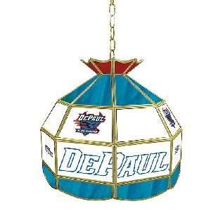  DEPAUL UNIVERSITY STAINED GLASS TIFFANY LAMP   16 INCH 