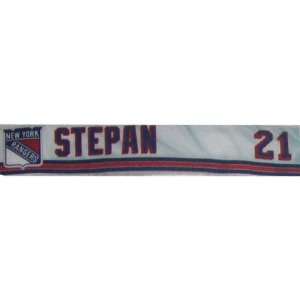  Derek Stepan Nameplate   NY Rangers #21 Game Used Locker 