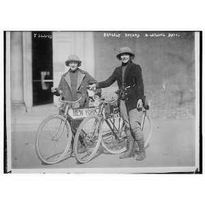  Beverly Bayard & Lorline Davis with bikes