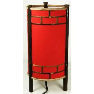  Dimmable Decorative Lamp   Round Tower   Contemporary Red 