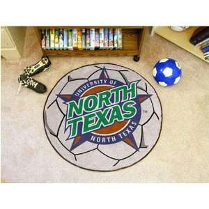  North Texas Mean Green NCAA Soccer Ball Round Floor Mat 
