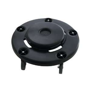 Update International 18 Plastic Round Trash Can Dolly w/ Casters 