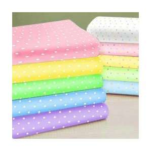Round Crib Pastel Pindots Sheet color Colorful on Yellow
