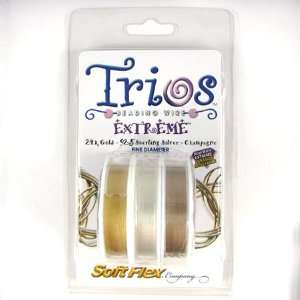  Soft flex trios extreme beading wire 3 size .019 10 ft 