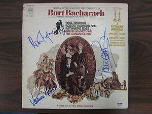 Robert Redford/Paul Newman/Katharine Ross Signed Album Cover (PSA/DNA 