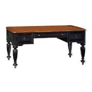  66 Leg Desk by Sligh   Weathered Black With Candlewood 