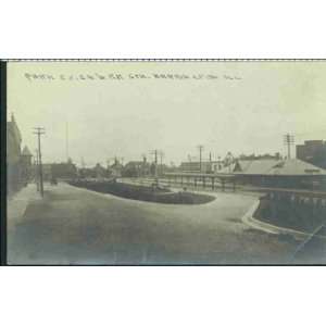   Reprint Park & C. & N.W. R.R. Sta., Barrington, Ill.