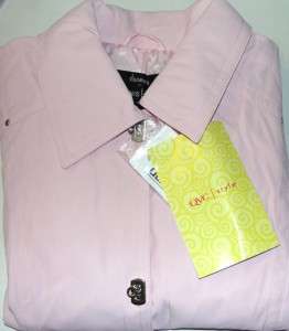 NWT Dennis Basso Jacket w/Hook & BarClosures PINK/XL  