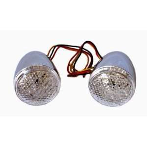   Style Front Clear Lens Turn Signals with Amber LED Array for 1986 2012