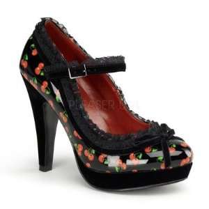   Pinup Couture BETT16/BPT Womens Bettie 16 Pump in Black Patent Baby