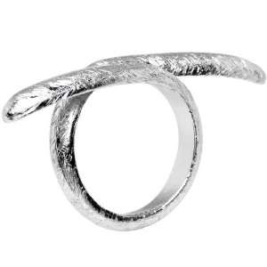  Silver Toned Artisan Point Adjustable Ring Jewelry