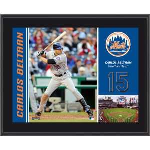  Carlos Beltran Plaque  Details New York Mets, Sublimated 