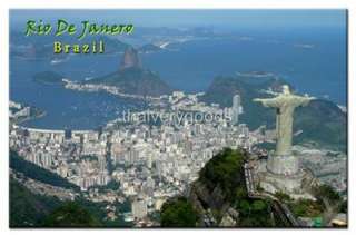 BRAZIL RIO DE JANEIRO TRAVEL SOUVENIR FRIDGE MAGNET  