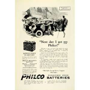  1924 Ad Philco Diamond Grid Batteries Philadelphia Storage 