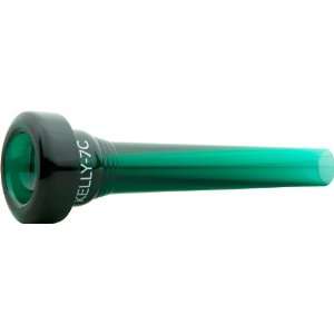  Kelly Trumpet 7C Mouthpiece, Crystal Green Musical 