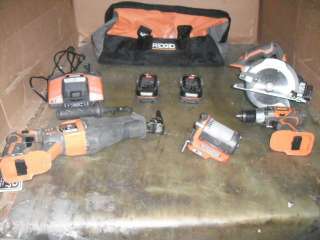 RIDGID X4 18 VOLT CORDLESS 4 PIECE COMBO KIT R9651  