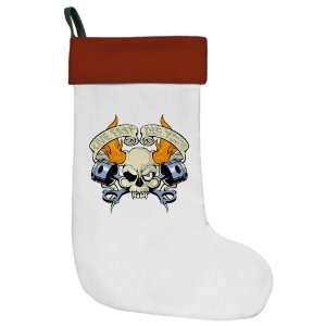    Christmas Stocking Live Fast Die Young Skull 