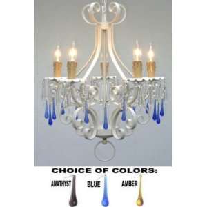  WROUGHT IRON CHANDELIER