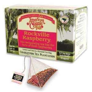 American Classic Rockville Raspberry Tea   2 Boxes of 12 Pyramid Tea 
