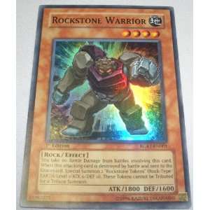  Yugioh RGBT EN001 Rockstone Warrior Super Rare Card Toys 