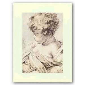  Study of a Child by Francois Boucher 11.75x7.875 Art 