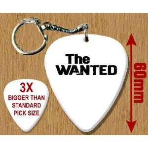  Wanted BIG Guitar Pick Keyring Musical Instruments