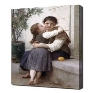  Bouguereau   A Little Coaxing 1890   Framed Canvas Art 