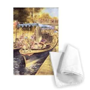 Boulters Lock, 1990 (oil on canvas) by   Tea Towel 100% Cotton 