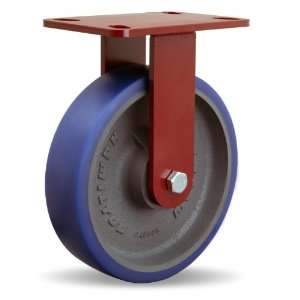  Caster, Rigid, Poly Soft Polyurethane Wheel, Precision Ball Bearing 