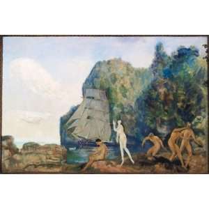  FRAMED oil paintings   Arthur Bowen Davies   24 x 16 