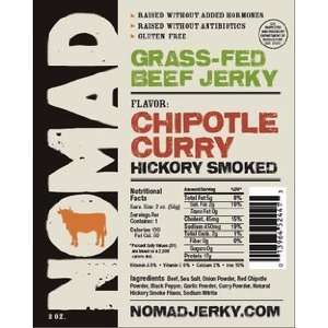 Nomad Grass Fed Beef Jerky  Grocery & Gourmet Food