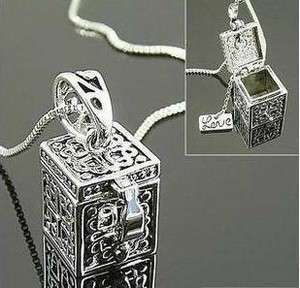 Women New Fashion Ancient Style Lovely Magic Box Necklace Pendant 