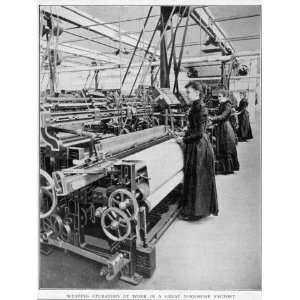  Weaving at John Fosters Mill, Bradford, Yorkshire 