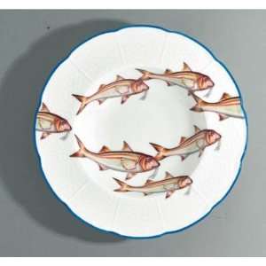  Raynaud Dinard Rim Soup Plate (Red Mullet) 8 in