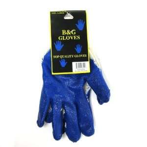  Blue Rubber Dipped Knit Gloves Case Pack 12 Everything 