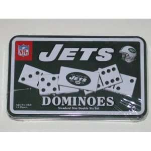 NEW YORK JETS Double Six Classic Game of DOMINOES with Gift Tin 