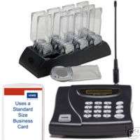 12 RESTAURANT PAGERS/GUEST PAGING SYSTEM w/AD PADDLE  