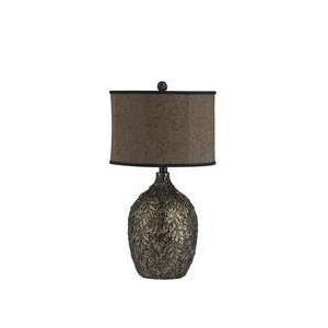     LAMP Odeon Embossed Silver Lamp    DISCONTINUED Electronics