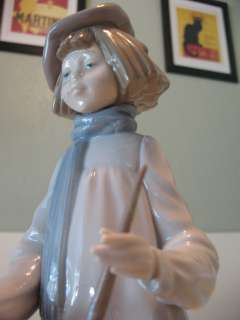   Rare Boy or Girl with Artist Palette Porcelain Large 13 tall Retired