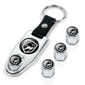 Dodge Viper Old Style Black Logo Chrome Wrench Keychain and Tire Valve 