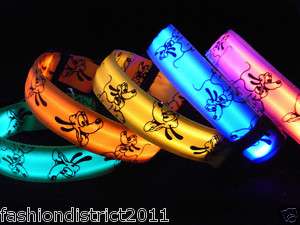 Pet Dog LED Collar Safety Collar Flashing Light Cute style Size S M L 