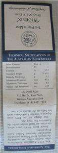 AUSTRALIA $1 1997 Silver Kookaburra Phoenix Privy Mark  