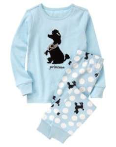 Gymboree NWT Blue Poodle Gymmies pajamas 4 5 6 7 8 12  