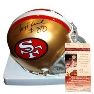 Jerry Rice Signed Mini Helmet JSA San Francisco 49ers 
