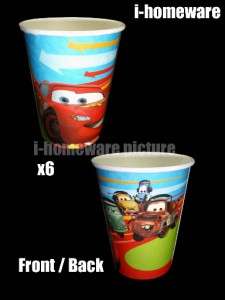 Cars 2 Disney Birthday Party Supply 6x Paper Cups c070  