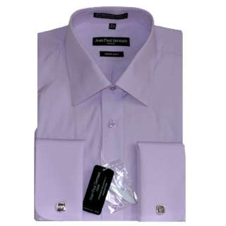 Mens Lavender French Cuff Dress Shirt (Cufflinks included)  