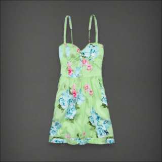 Abercrombie A&F Womens NWT Marisa Green Floral Dress  