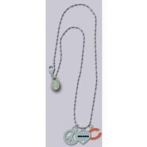 Chicago Bears Peace and Love Necklace