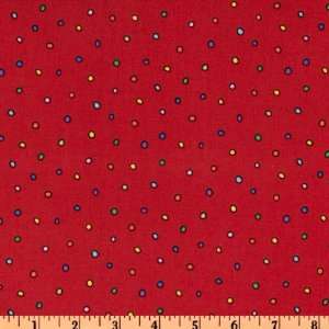  44 Wide Timeless Treasures Pickles Dots Red Fabric By 