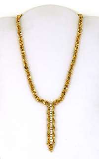 HEFTY 18K SOLID GOLD & 1.8 CTS DIAMONDS LADIES NECKLACE  